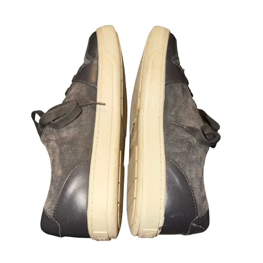 Vince Casual Sneakers Men's Size 8.5 M Charcoal Gray Suede Leather Shoes